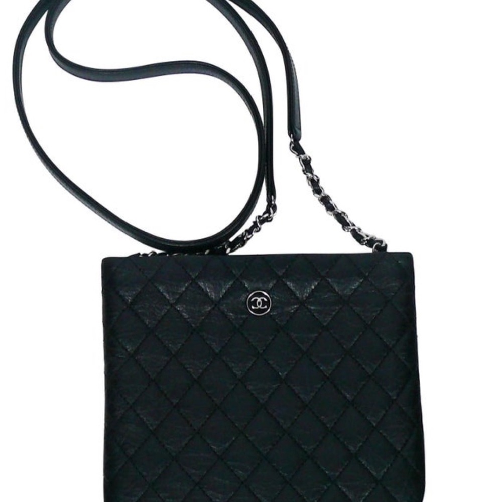 Chanel Black Quilted Crossbody Bag with Gold Chain $2000 - Picture 9 of 9